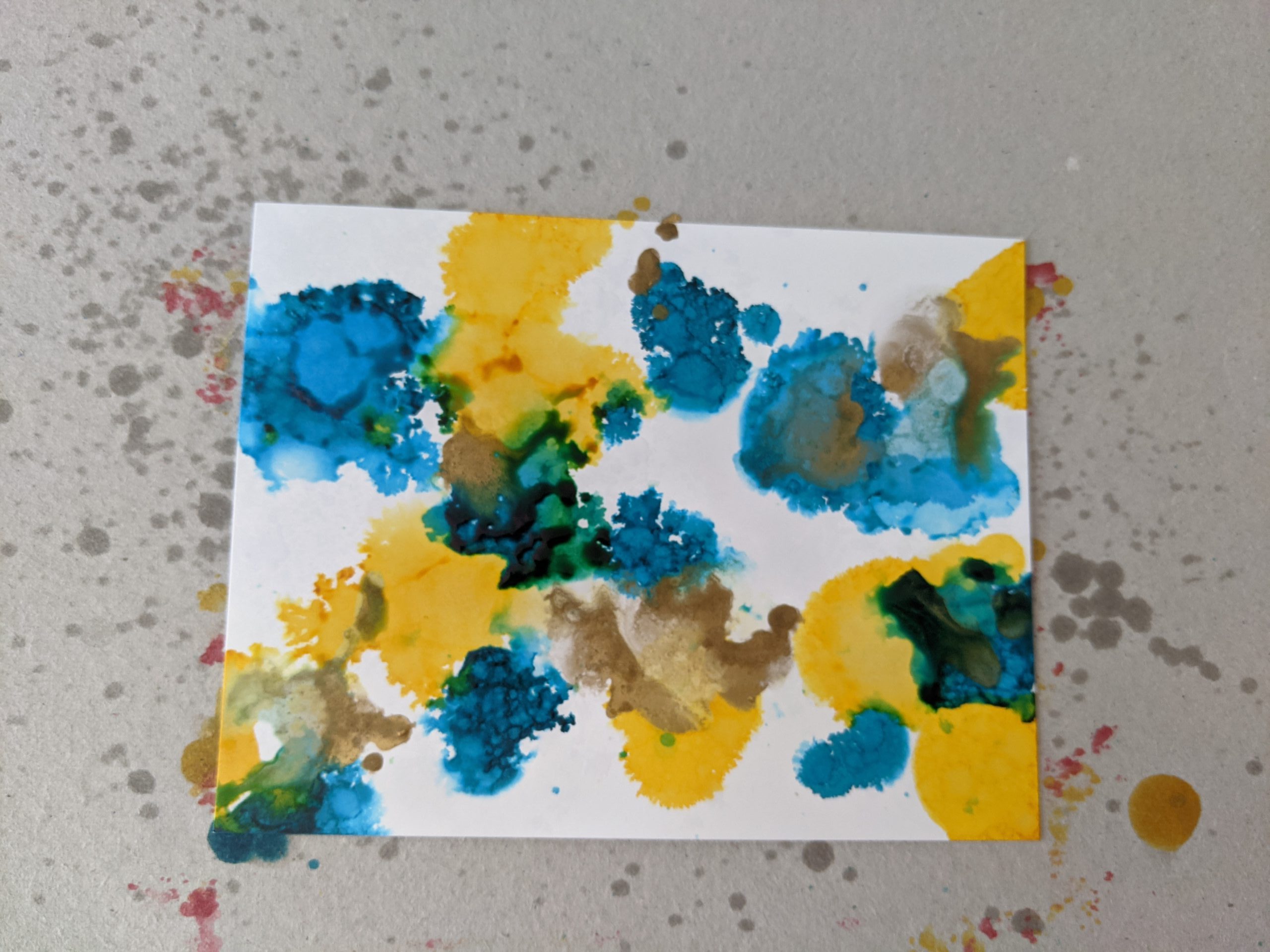 More mineral paper play.  Alcohol ink crafts, Alcohol ink art, Alcohol ink  painting