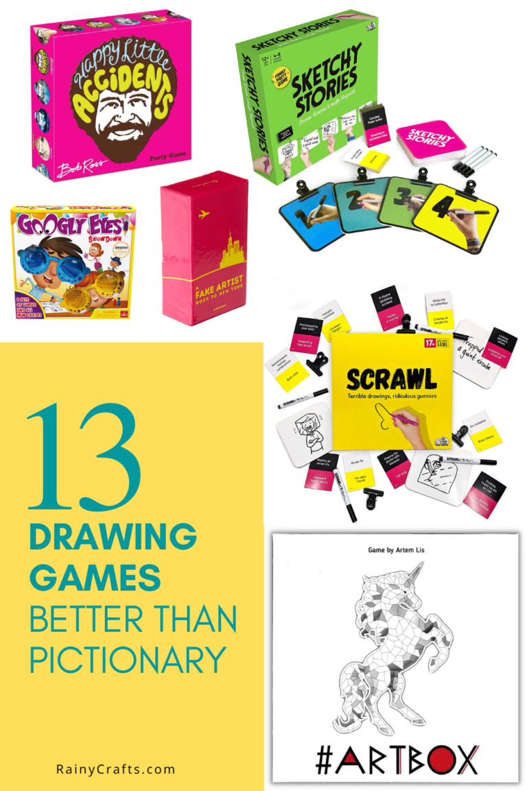 13 Best Drawing Board Games better than Pictionary - Rainy Crafts