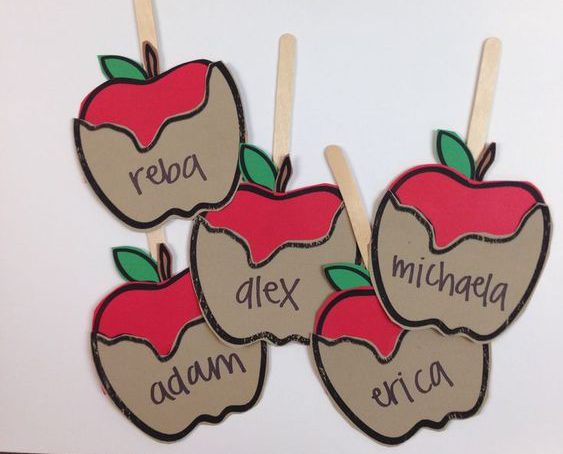 caramel apple door decs