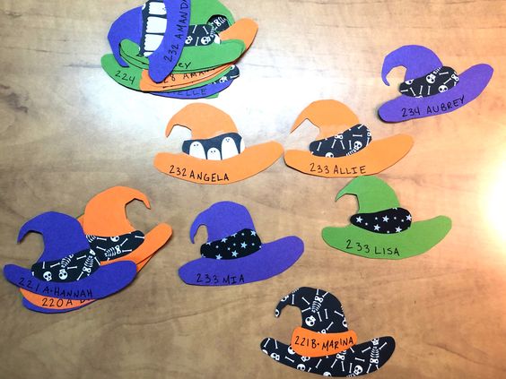 witch hats door decs